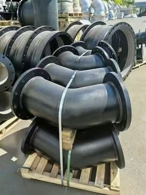 Curva lunga a doppia flangia in ferro duttile